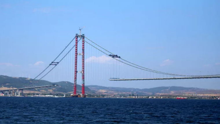 1915 Çanakkale Köprüsü'nde yolun yüzde 63'ü tamamlandı