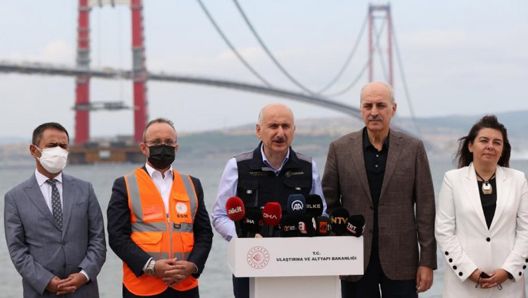 "Çanakkale 1915 Köprüsü'nü 18 Mart 2022'de halkımızın hizmetine açacağız"