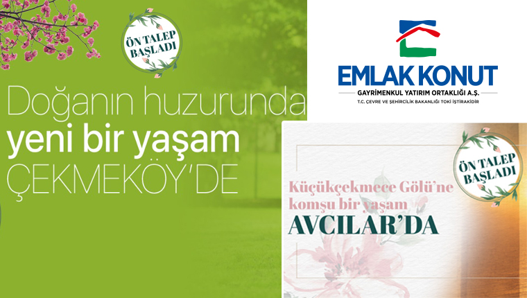 Emlak Konut Avcılar Firüzköy ve Çekmeköy’de ön talep başladı!