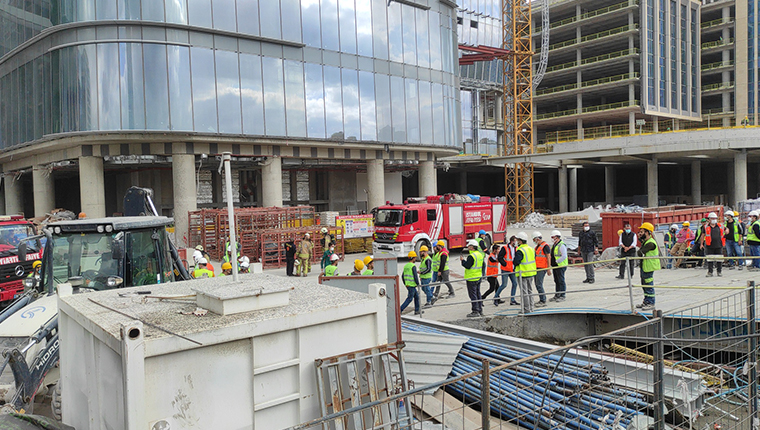 İstanbul Finans Merkezi'nde çıkan yangın söndürüldü