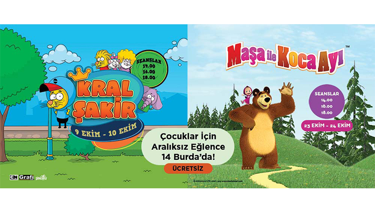 14 Burda AVM’de ücretsiz çocuk etkinlikleri başlıyor