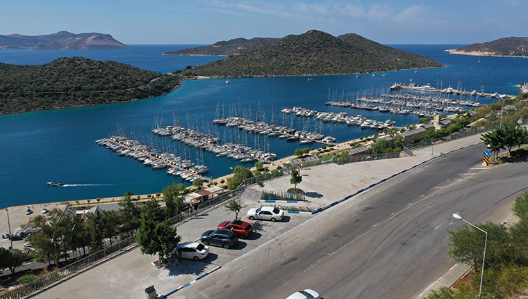 Antalya Kaş'a yapılan seyir terası tamamlandı