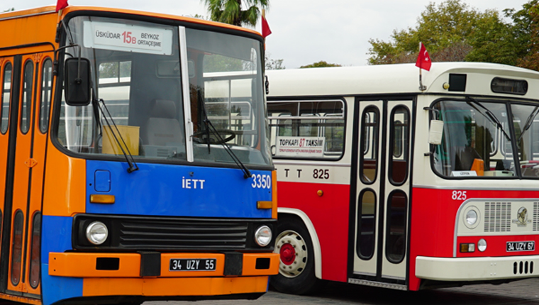 İETT'nin tarihi otobüsleri Taksim ve Sultanahmet'te!