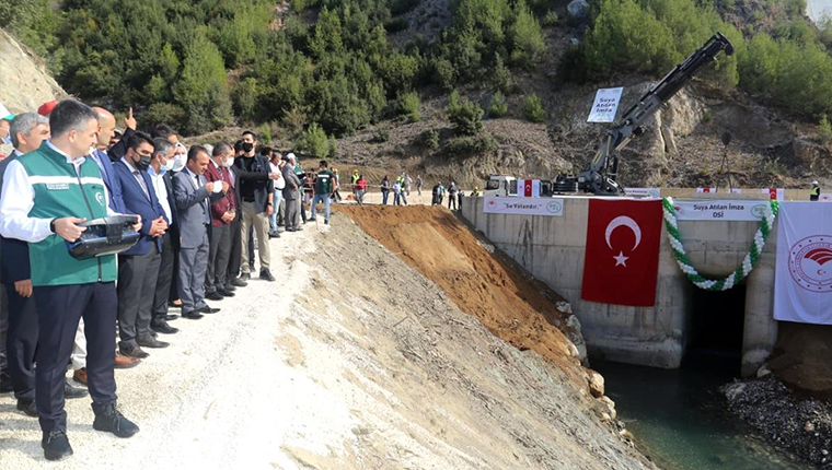 Mersin'deki Pamukluk Barajı su tutmaya başladı!