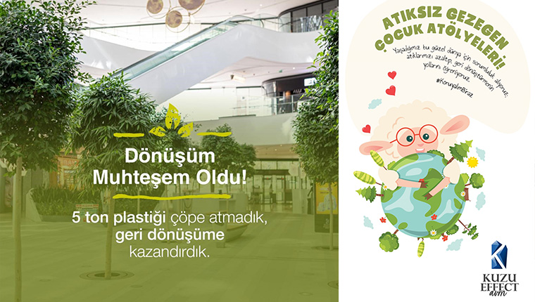 Kuzu Effect AVM'de daha az atık, daha temiz bir çevre!