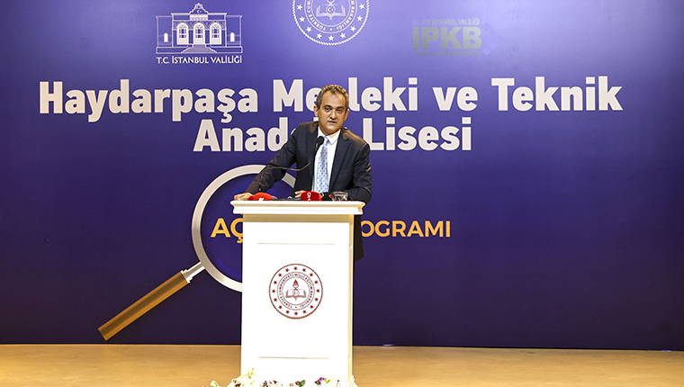 Depreme karşı güçlendirilen Haydarpaşa Mesleki ve Teknik Anadolu Lisesi açıldı