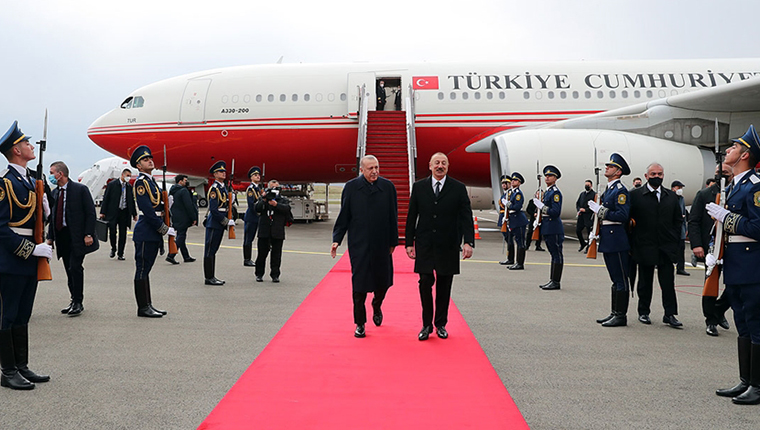 Cumhurbaşkanı Erdoğan, Fuzuli Havalimanı'nın açılışını yaptı