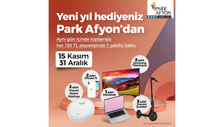 Park Afyon'dan yeni yıla özel hediyeler!