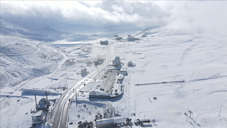 Erciyes'te kayak sezonu açıldı!