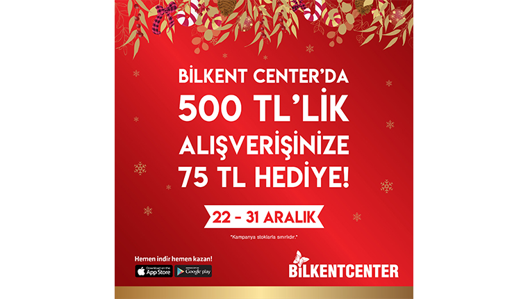 Bilkent Center'dan 75 TL değerinde Param Kart hediye!