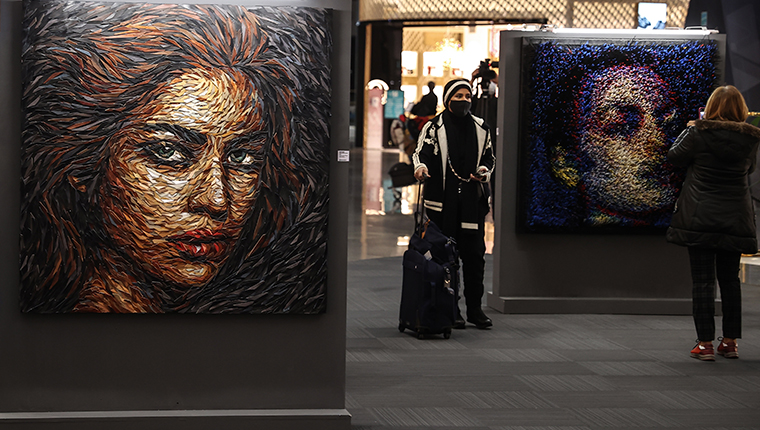 İstanbul Havalimanı'nda toplanan atıklar sanata dönüştü!