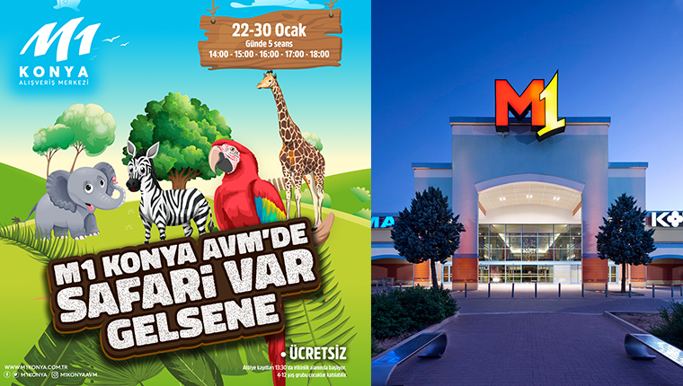 M1Konya AVM'de sömestr tatiline özel safari atölyesi! 