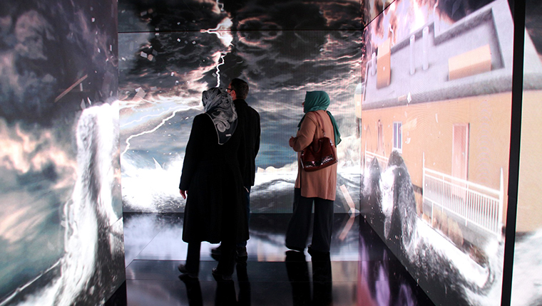 "İklim Tüneli" iklim değişikliğinin yol açtığı afetleri gözler önüne seriyor