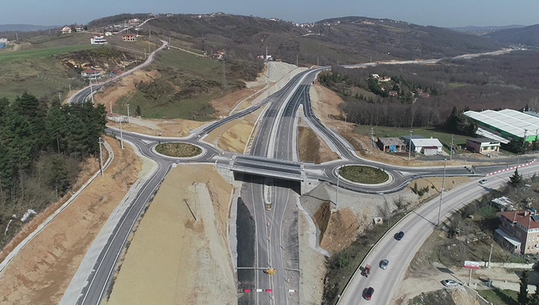 İzmit-Kandıra-Kaynarca yolu üzerindeki iki varyantın yapımı tamamlandı