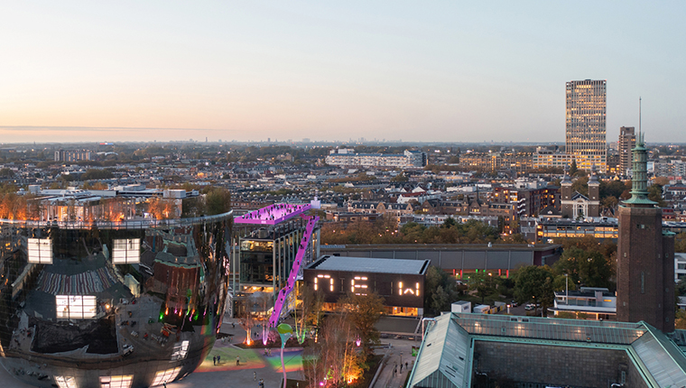 Rotterdam'da Mimarlık Ayı Festivali için geçici çatı terası tasarlandı!