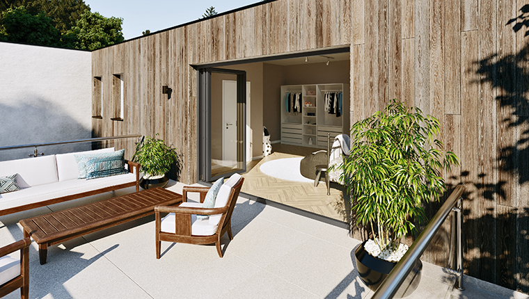 Panorama Swing-Design katlanır sürgülü pencereler ile bahar havası evinize girsin