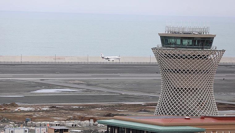 Rize-Artvin Havalimanı'nda test uçuşu yapıldı