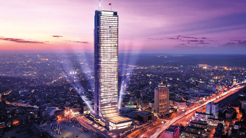 istanbulun en yüksek binası sapphire residence avm