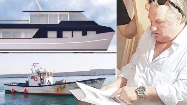 Gerard Depardieu, yaptırdığı teknesini incelemek için Türkiye'ye geldi!