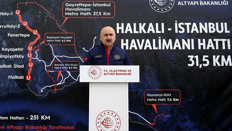 Halkalı-İstanbul Yeni Havalimanı Metro Hattı'nda tünel açıldı