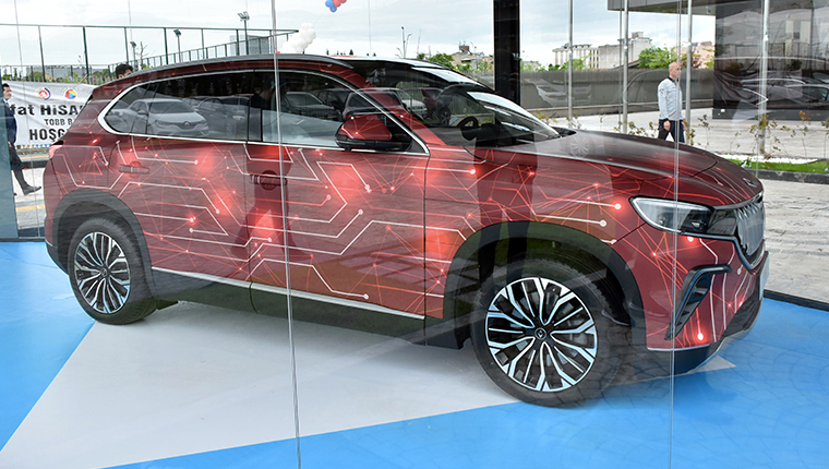 Türkiye'nin otomobili TOGG, Samsun'da sergilendi