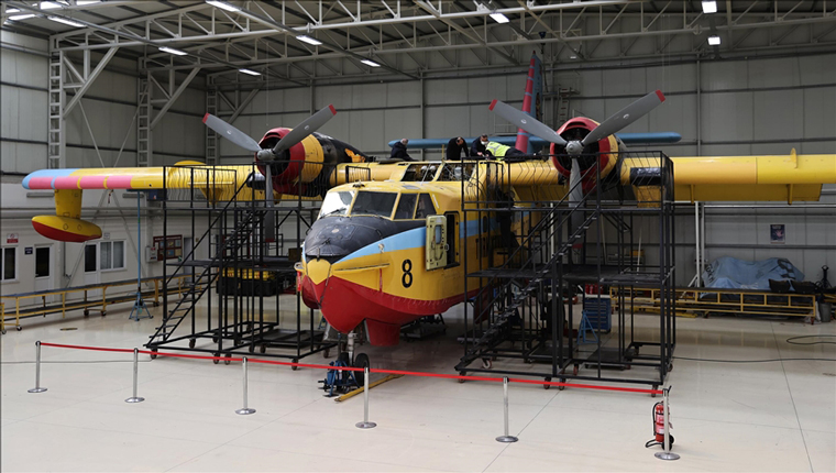 THK'nın yangın söndürme uçaklarının bakımlarında sona gelindi!