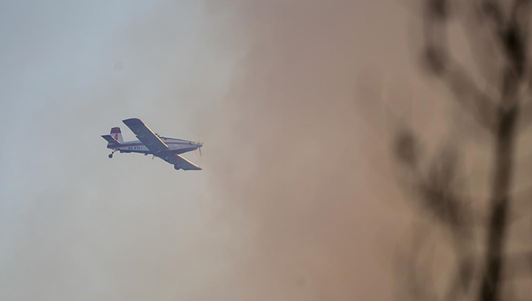 Marmaris'te orman yangını! 20 helikopter ve 14 uçakla müdahale ediliyor