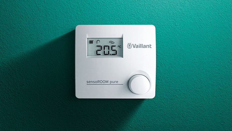 Vaillant sensoROOM Pure oda termostatı ile verimlilik ve tasarruf bir arada