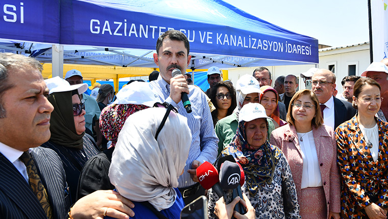 Bakan Kurum, Gaziantep'teki arıtma tesisini inceledi