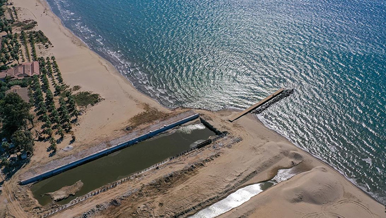 Efes'i yeniden denizle buluşturacak projenin ilk etabı tamamlanıyor