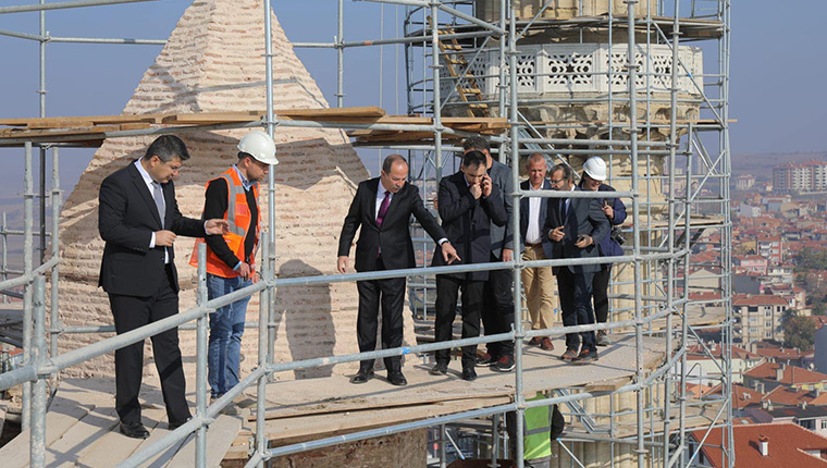 Selimiye Camisi'nde restorasyon devam ediyor