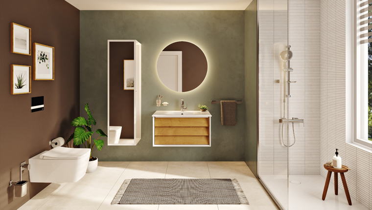 VitrA Frame koleksiyonu seramikle ahşabı buluşturuyor!