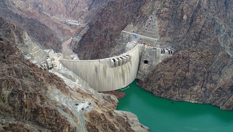 Yusufeli Barajı'nda su seviyesi 58,6 metre oldu