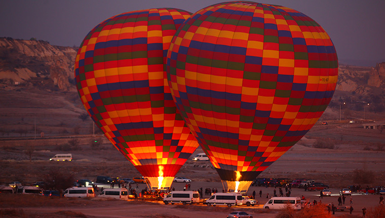 Kapadokya'da geçen yıl 662 bin turist balon turuna katıldı