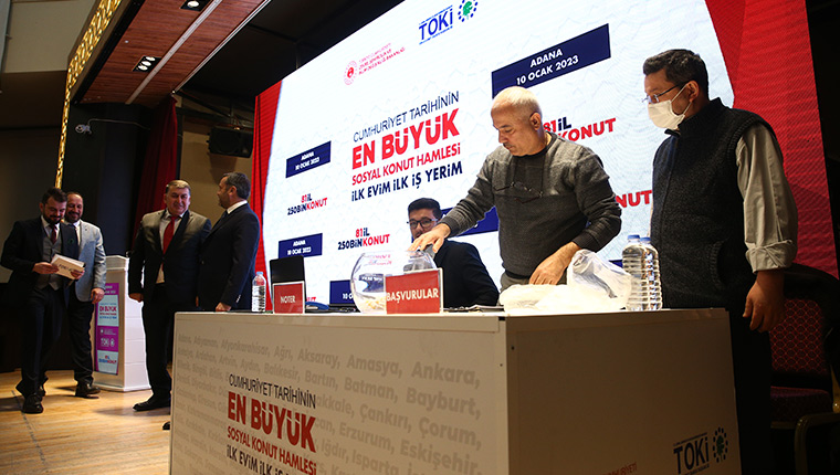 Adana'da "İlk Evim, İlk İş Yerim" projesi için ilk kuralar çekildi