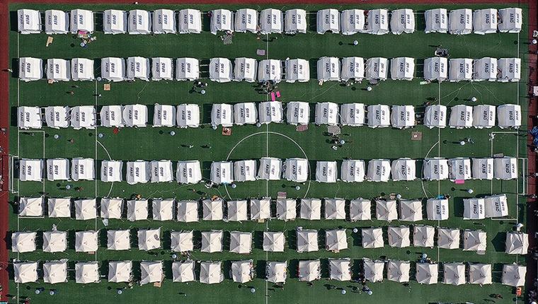 AFAD, depremlerden etkilenen 11 ildeki 332 noktada çadır kent kurdu