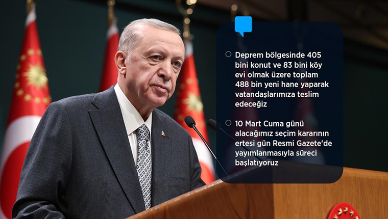 "Tek gündemimiz depremdir, deprem yaralarını sarmaktır"