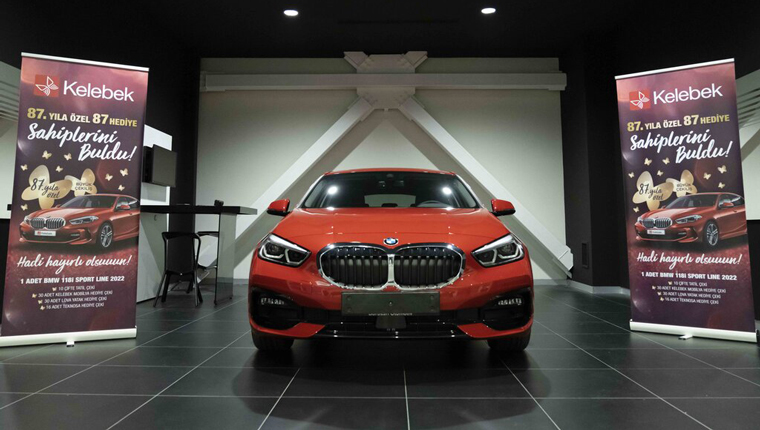 Kelebek Mobilya'dan müşterilerine özel hediye BMW otomobil!