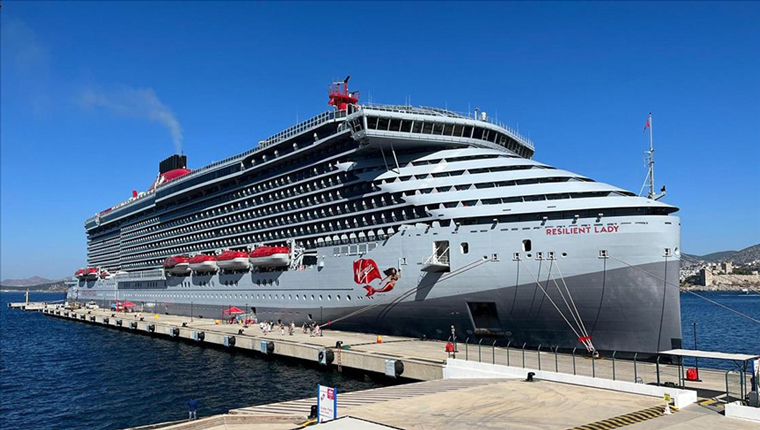 Bodrum'a "Resilient Lady"le 1361 turist geldi!