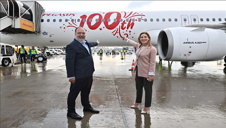 Pegasus, 100. uçağı "Cumhuriyet"i teslim aldı!