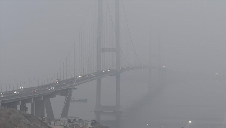 Osmangazi Köprüsü'nde sis etkili oldu!