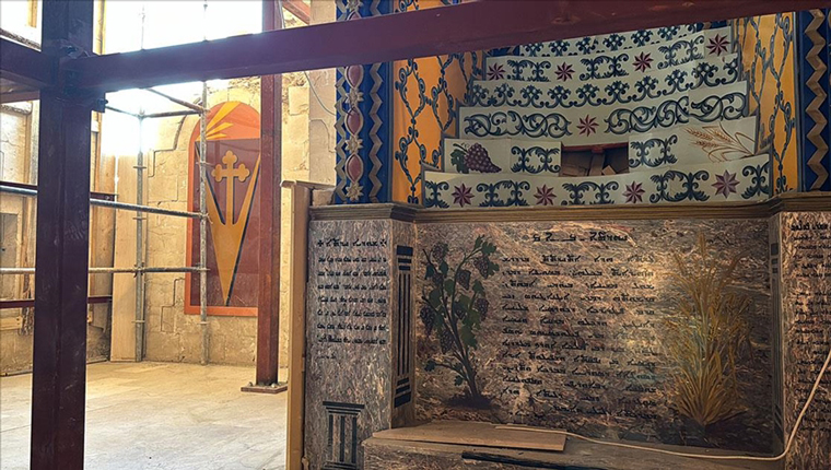 Adıyaman'da depremlerde hasar gören kilise restore ediliyor!