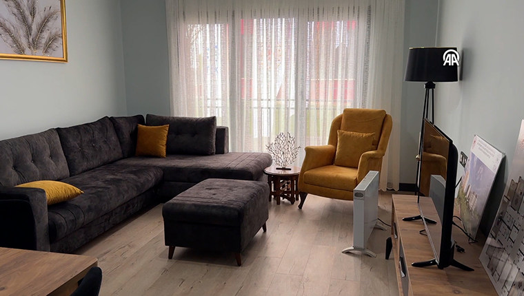 Hatay Payas'ta inşa edilen deprem konutlarının örnek dairesi yayında!