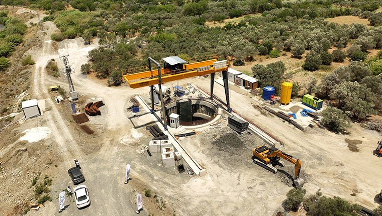 Hatay'da 11 km'lik atık su tüneli inşaatı devam ediyor