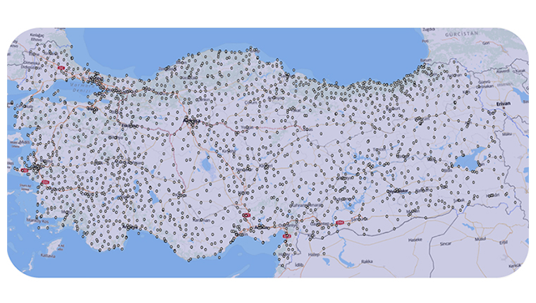 Türkiye’nin dijital haritaları Ulusal Coğrafi Bilgi Platformu’nda