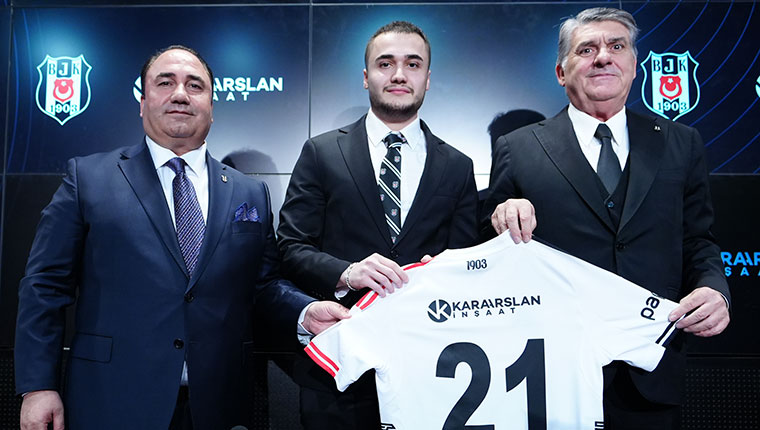 Karaarslan İnşaat, Beşiktaş'a forma sırt sponsoru oldu