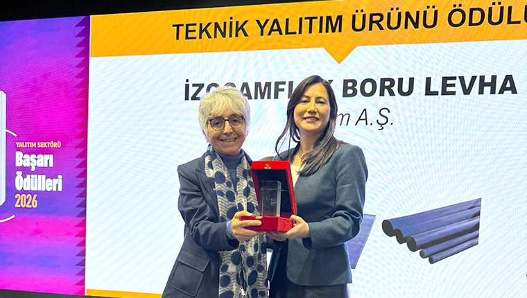İzocam İzocamflex ile "Yılın Teknik Yalıtım Ödülü"nün sahibi oldu